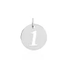 Pendentif Efiso Argent Blanc