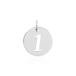 Pendentif Efiso Argent Blanc