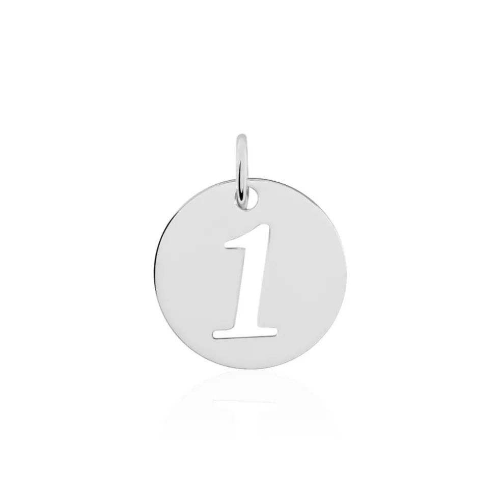 Pendentif Efiso Argent Blanc