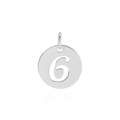 Pendentif Efiso Argent Blanc