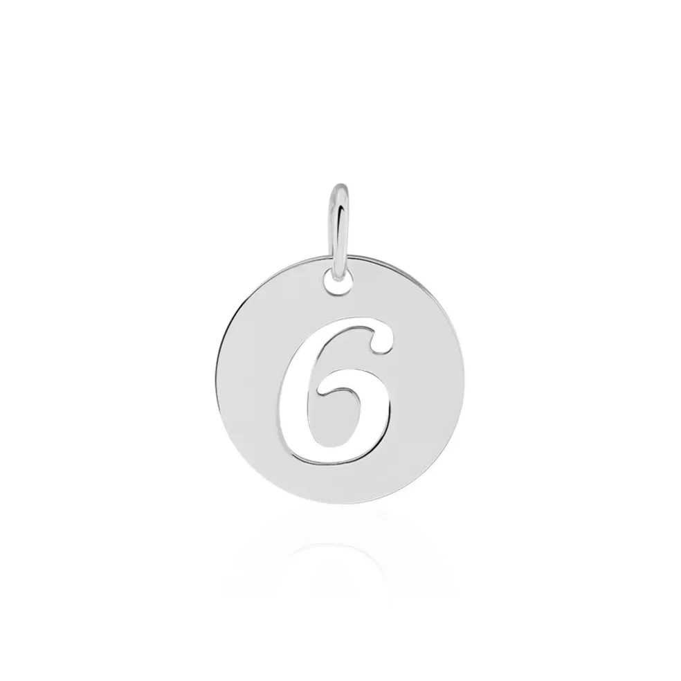 Pendentif Efiso Argent Blanc