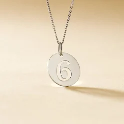 Pendentif Efiso Argent Blanc