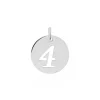 Pendentif Efiso Argent Blanc