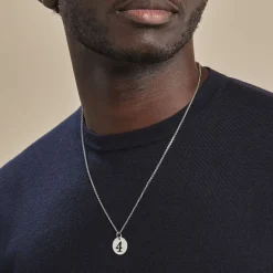 Pendentif Efiso Argent Blanc