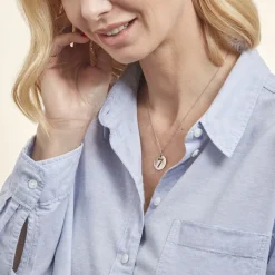 Pendentif Efiso Argent Blanc