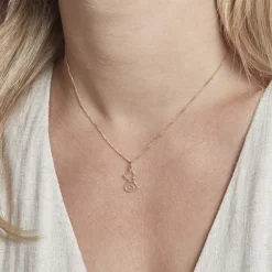 Pendentif Egee Chat Or Jaune