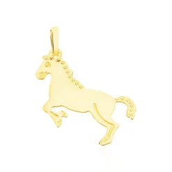 Pendentif Egide Cheval Or Jaune