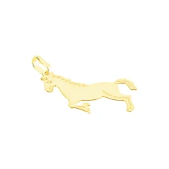 Pendentif Egide Cheval Or Jaune