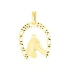 Pendentif Egide Fer A Cheval Or Jaune