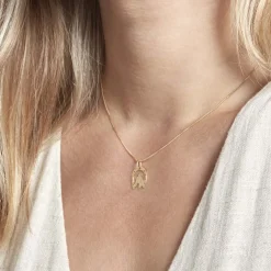 Pendentif Egide Fer A Cheval Or Jaune