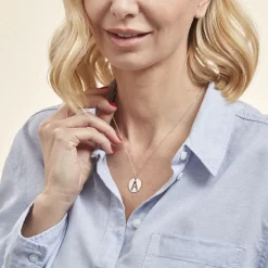 Pendentif Elio A Argent Blanc