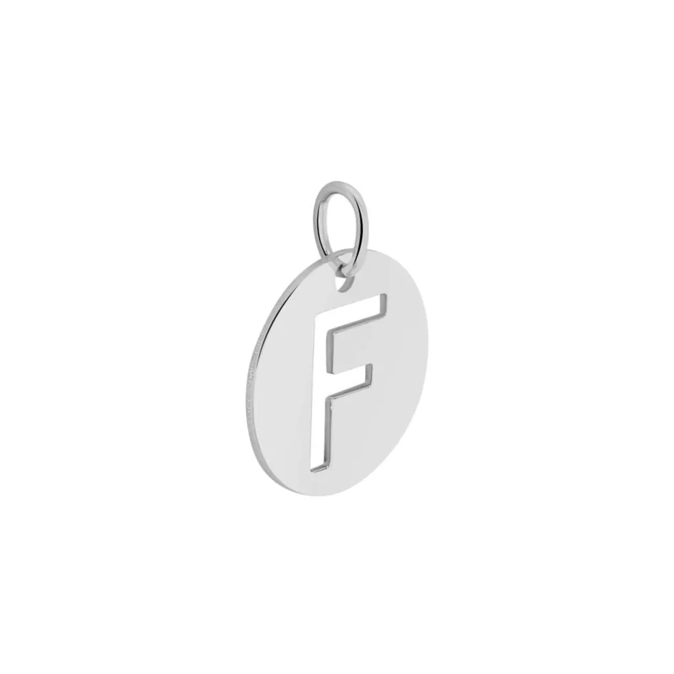 Pendentif Elio F Argent Blanc