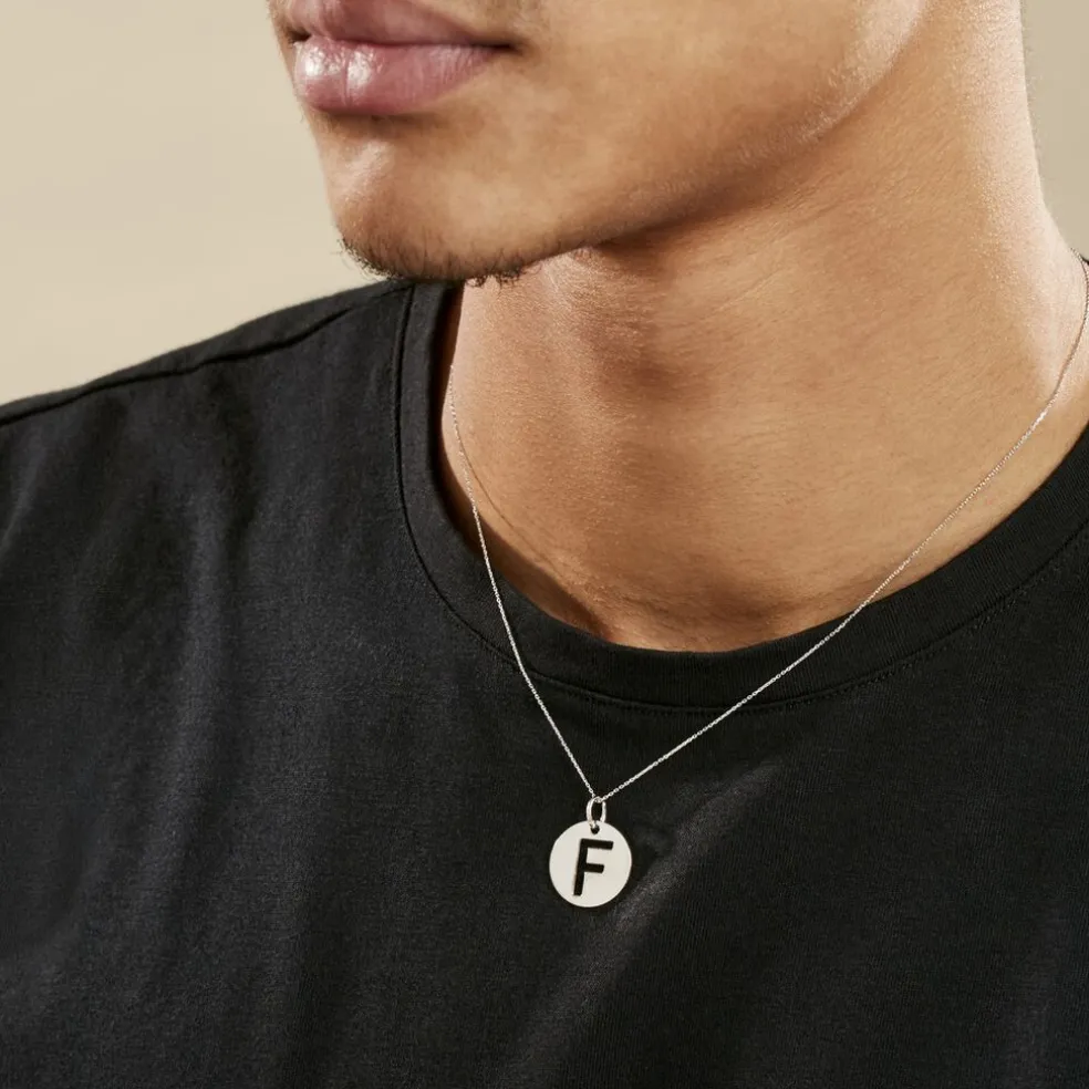 Pendentif Elio F Argent Blanc