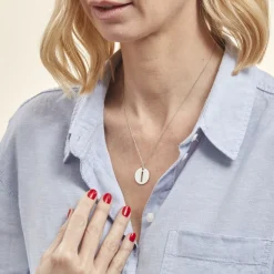 Pendentif Elio I Argent Blanc