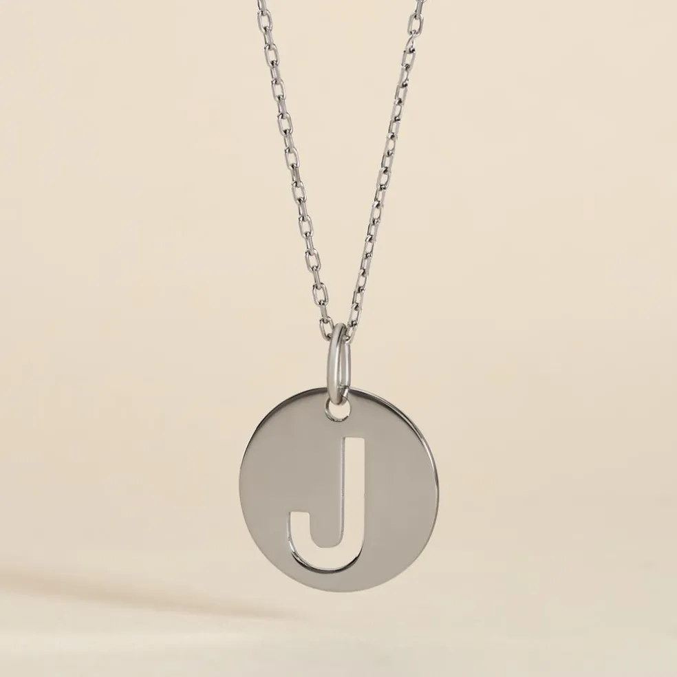 Pendentif Elio J Argent Blanc