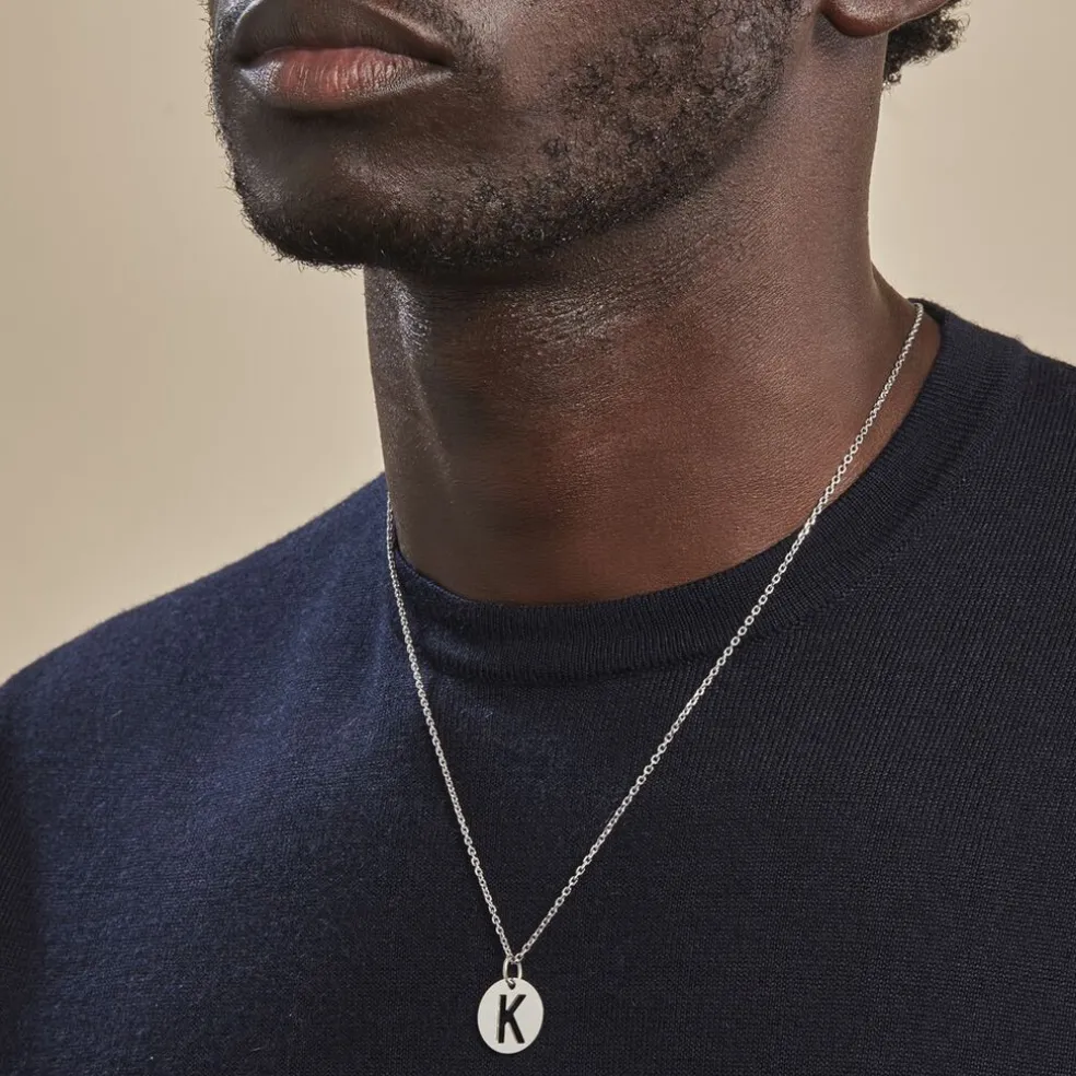 Pendentif Elio K Argent Blanc