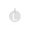 Pendentif Elio L Argent Blanc