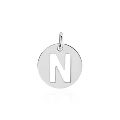 Pendentif Elio N Argent Blanc