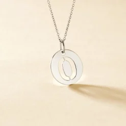 Pendentif Elio O Argent Blanc