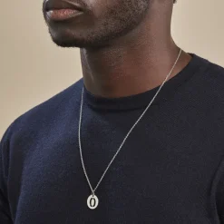 Pendentif Elio O Argent Blanc