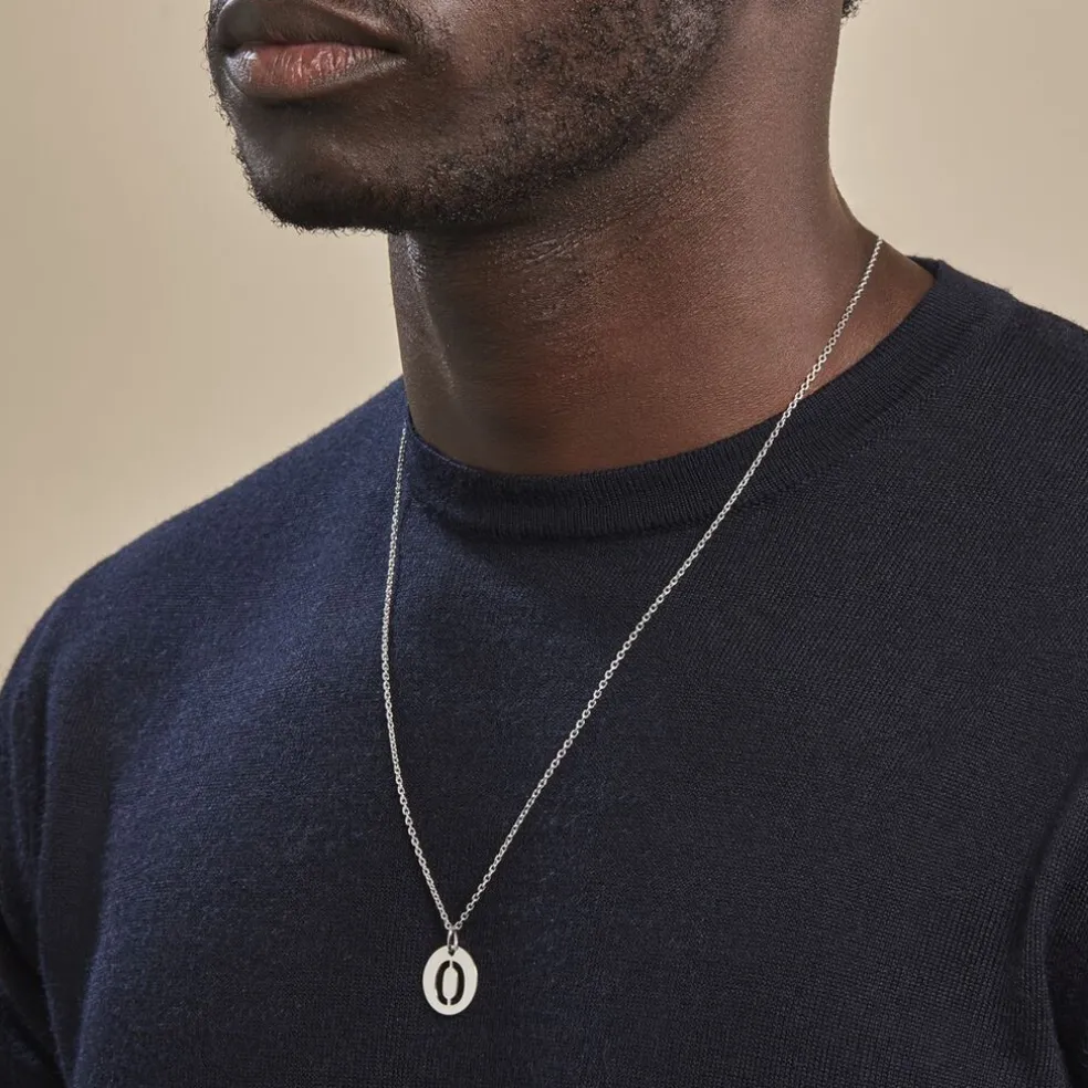 Pendentif Elio O Argent Blanc