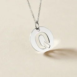 Pendentif Elio Q Argent Blanc