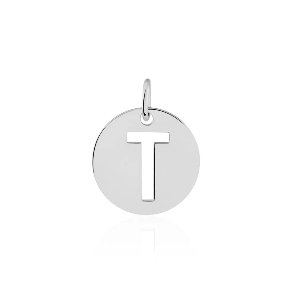 Pendentif Elio T Argent Blanc
