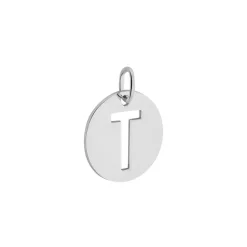 Pendentif Elio T Argent Blanc