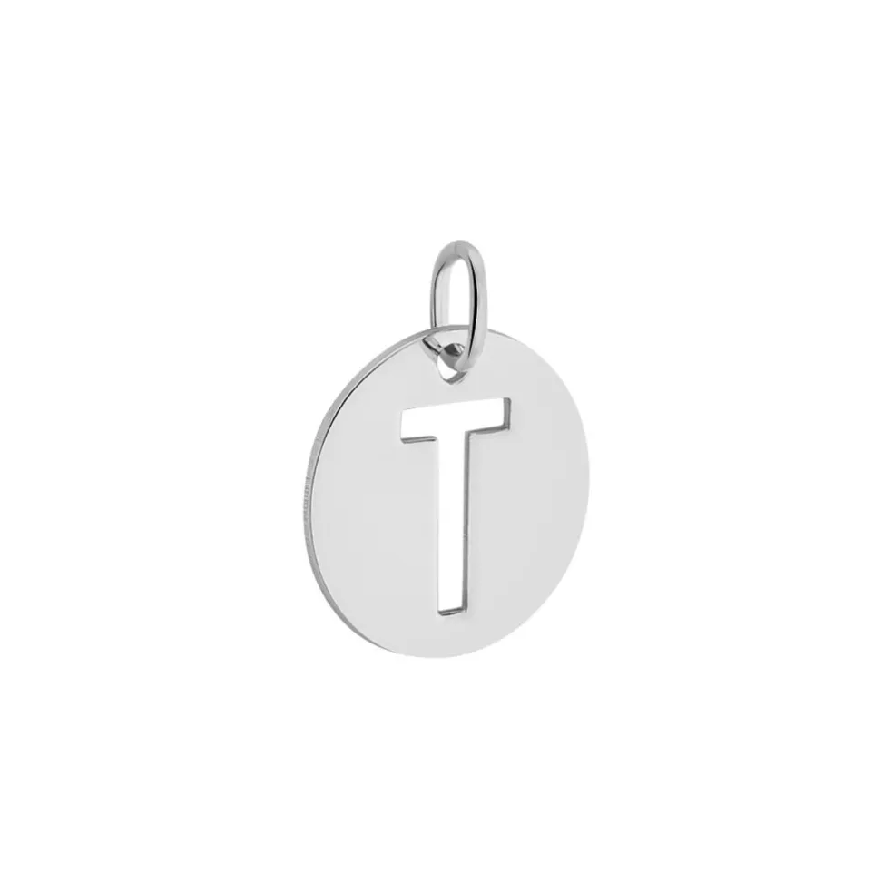Pendentif Elio T Argent Blanc