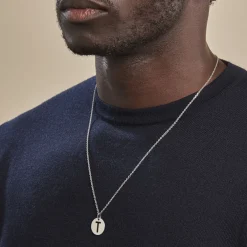 Pendentif Elio T Argent Blanc