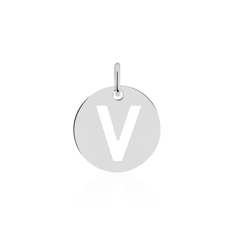 Pendentif Elio V Argent Blanc