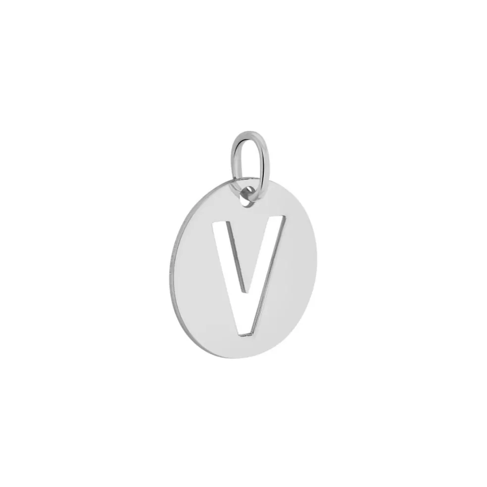 Pendentif Elio V Argent Blanc