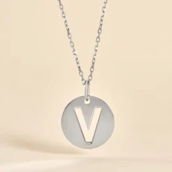 Pendentif Elio V Argent Blanc