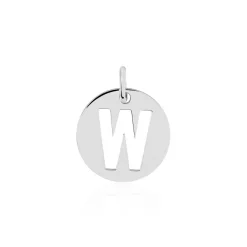 Pendentif Elio W Argent Blanc