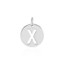 Pendentif Elio X Argent Blanc