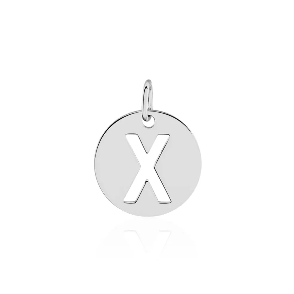Pendentif Elio X Argent Blanc