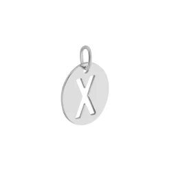 Pendentif Elio X Argent Blanc