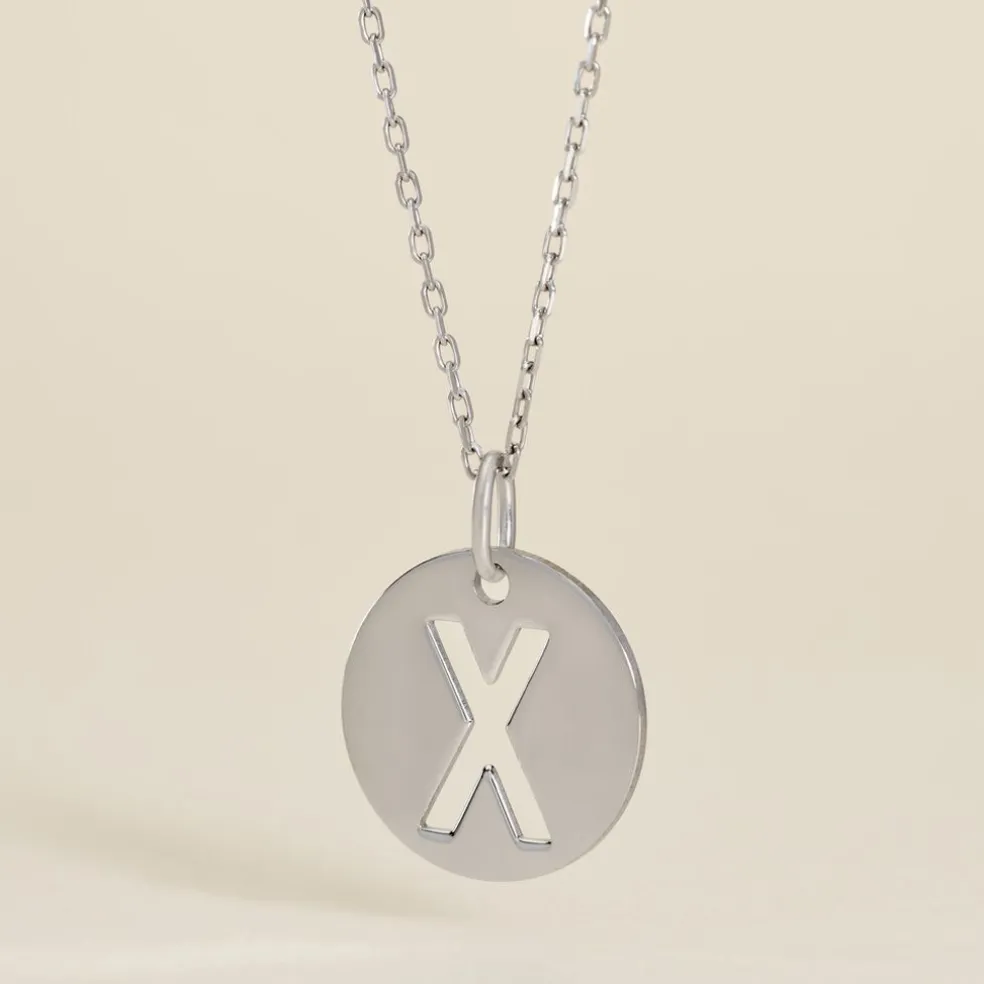 Pendentif Elio X Argent Blanc