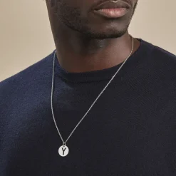 Pendentif Elio Y Argent Blanc