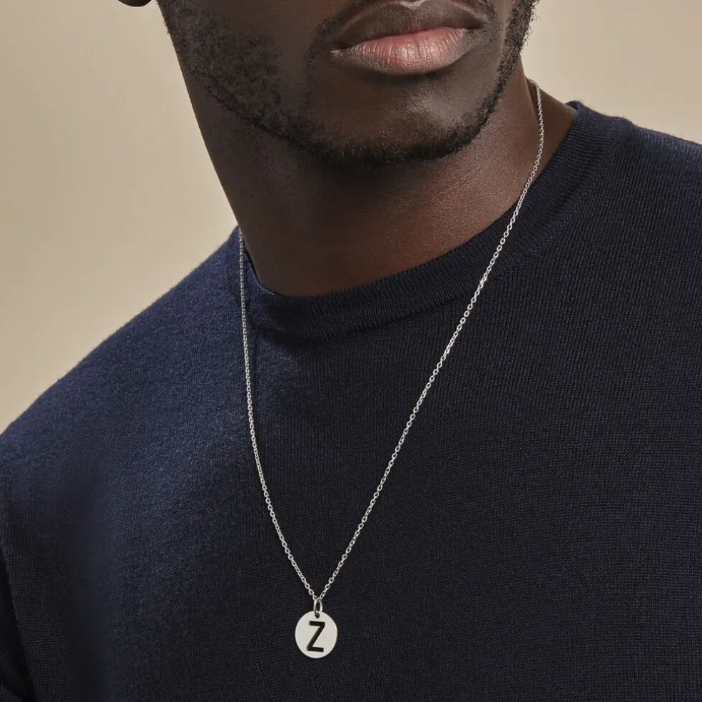 Pendentif Elio Z Argent Blanc