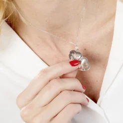 Pendentif Ellya Argent Blanc