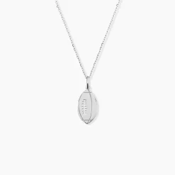 Pendentif Elrick Argent Blanc