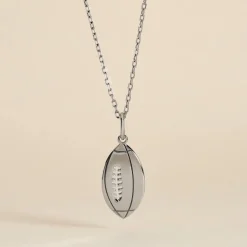 Pendentif Elrick Argent Blanc