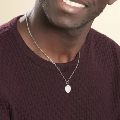 Pendentif Emil Argent Blanc