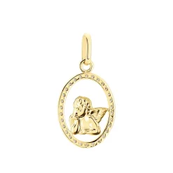 Pendentif Engin Or Jaune Oxyde De Zirconium