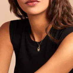 Pendentif Engin Or Jaune Oxyde De Zirconium