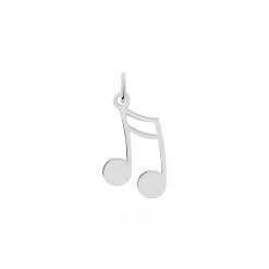 Pendentif Enio Argent Blanc