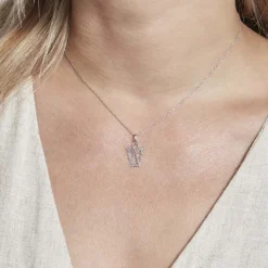 Pendentif Estrellita Ange Or Blanc