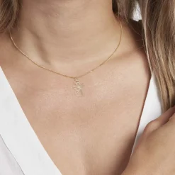 Pendentif Estrellita Ange Aureole Or Jaune