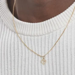 Pendentif Eudocie Coeur Lettre Or Jaune